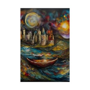 IS_4903 Colorful Abstract Rolled Poster
