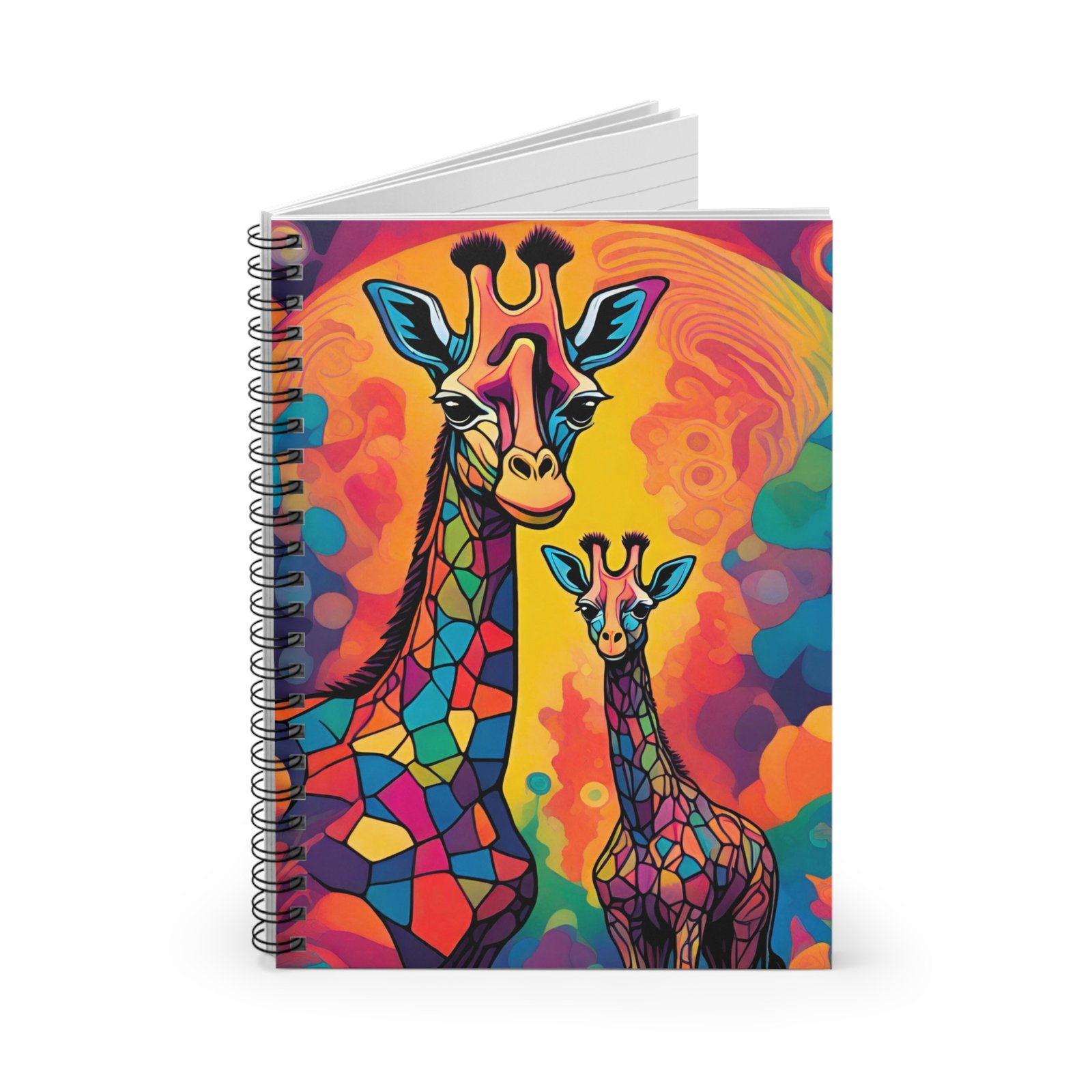 Vibrant Mosaic Giraffe