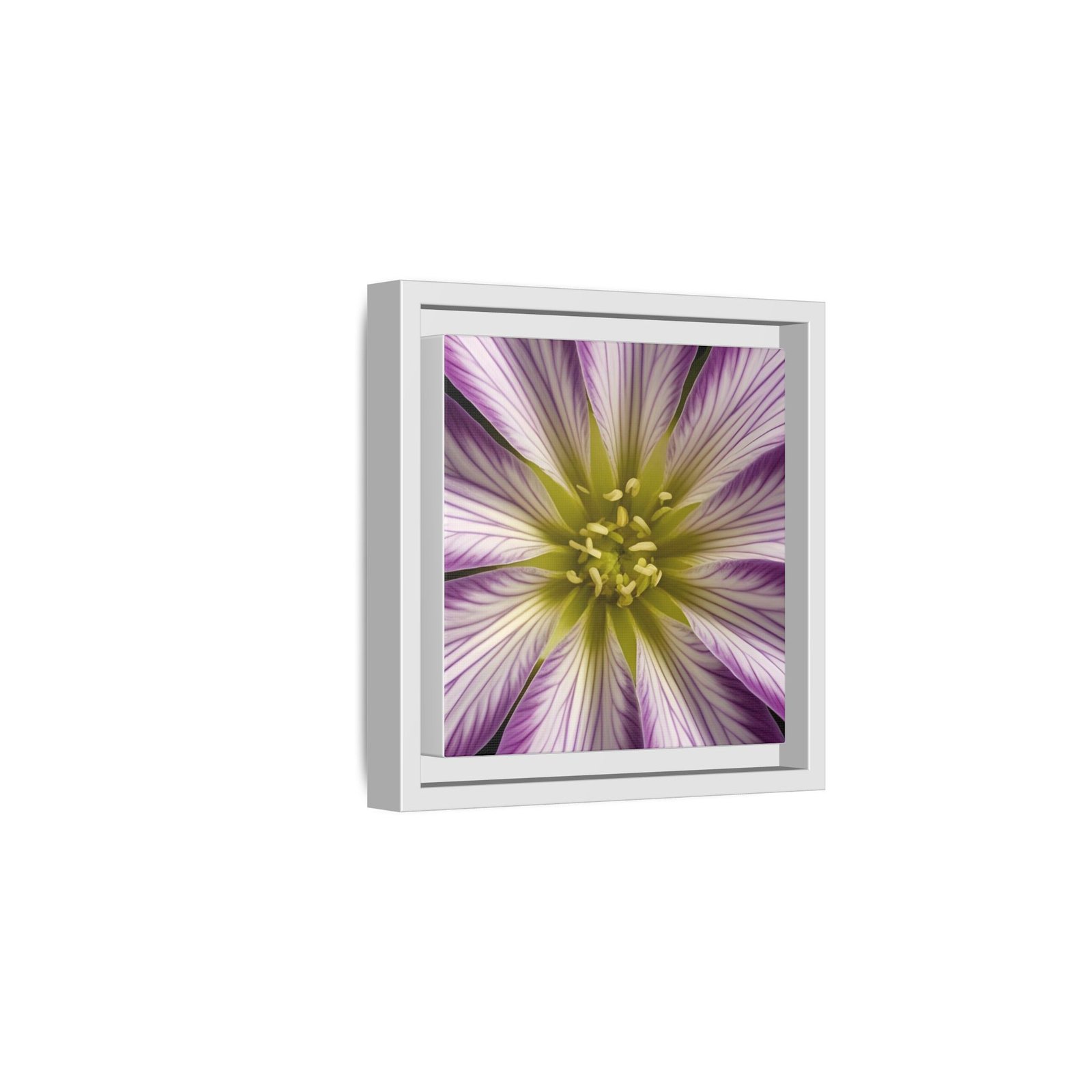 IS_4869 Framed Floral Canvas Art — Purple Radiant Bloom - Image 8