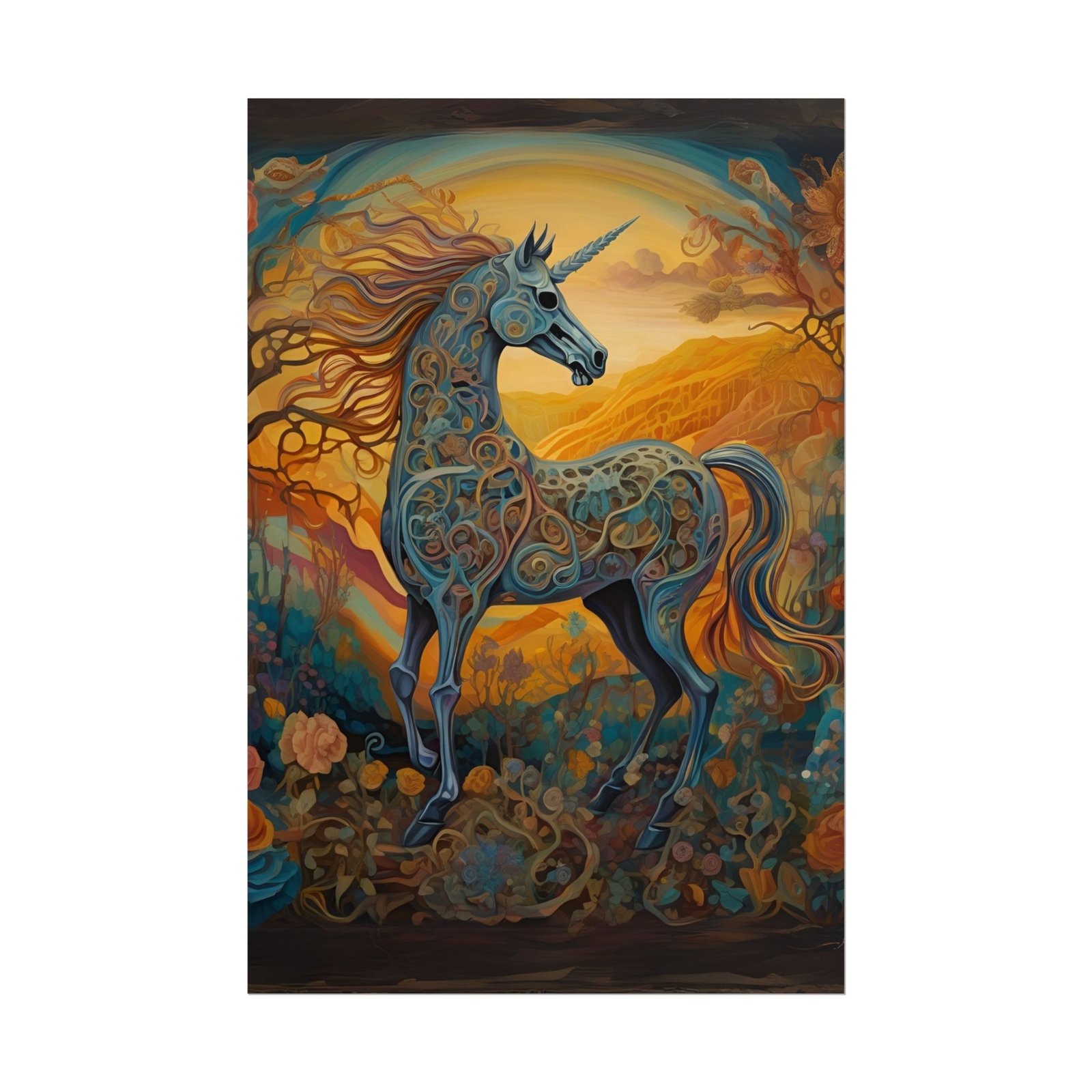 IS_4827 Vibrant Unicorn Rolled Poster - Image 5