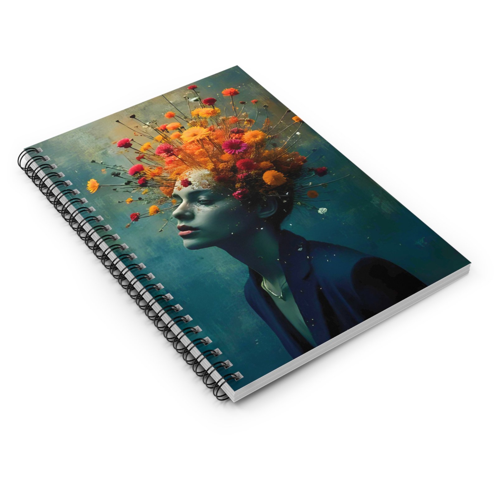 IS_6099 Floral Fantasy Spiral Notebook - Image 3