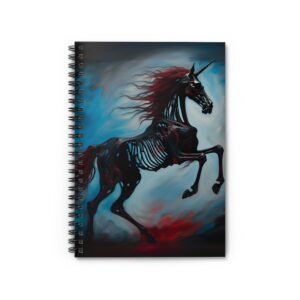 Dark Unicorn Spiral Notebook – Perfect for Creatives and Dreamers