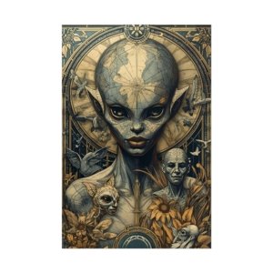 IS_6340 Alien Surreal World Rolled Poster