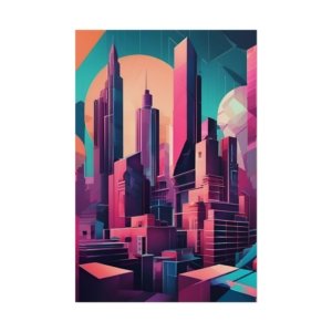 Cityscape Cubism Rolled Posters IS_3429