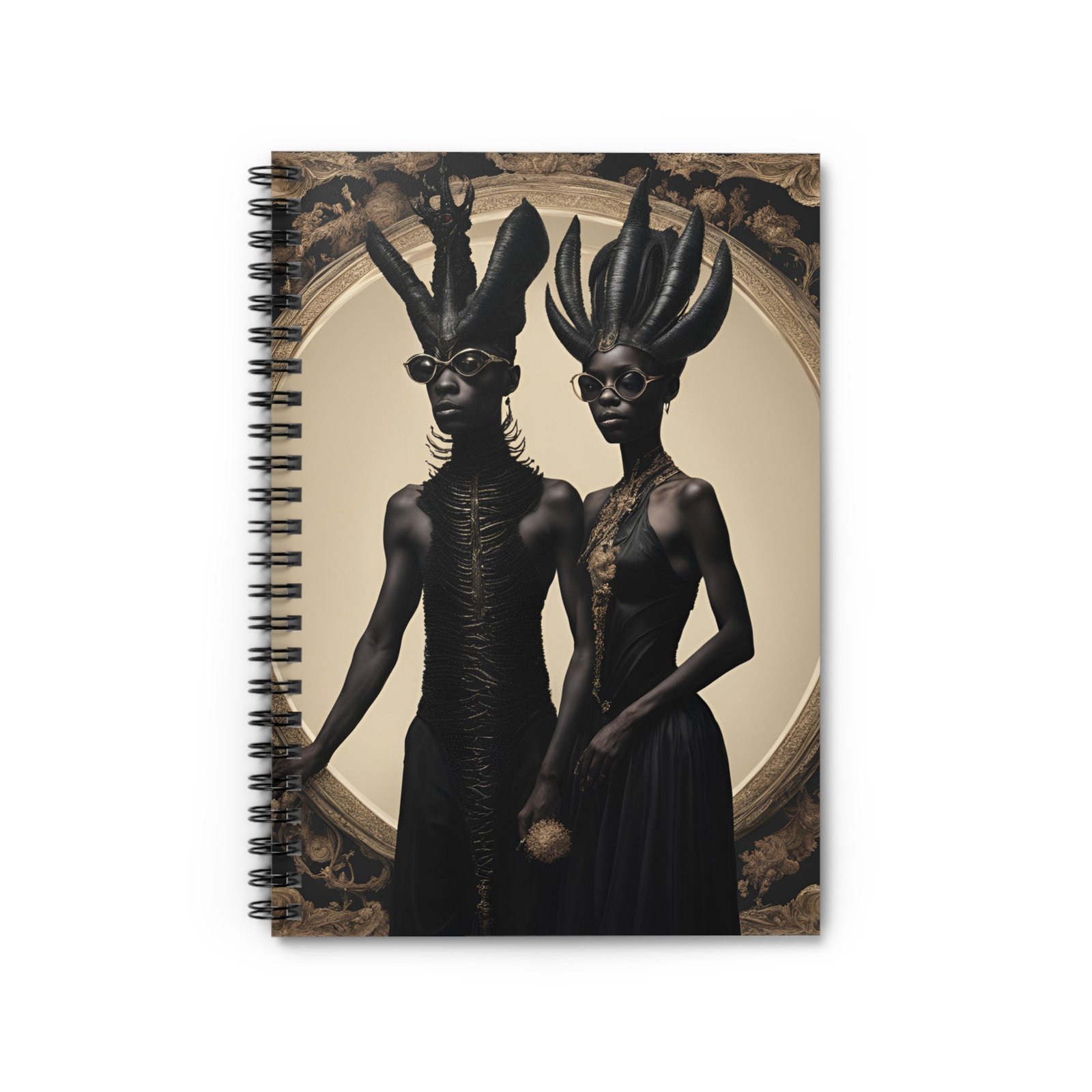 Black Celestial Queens Spiral Notebook - Image 2