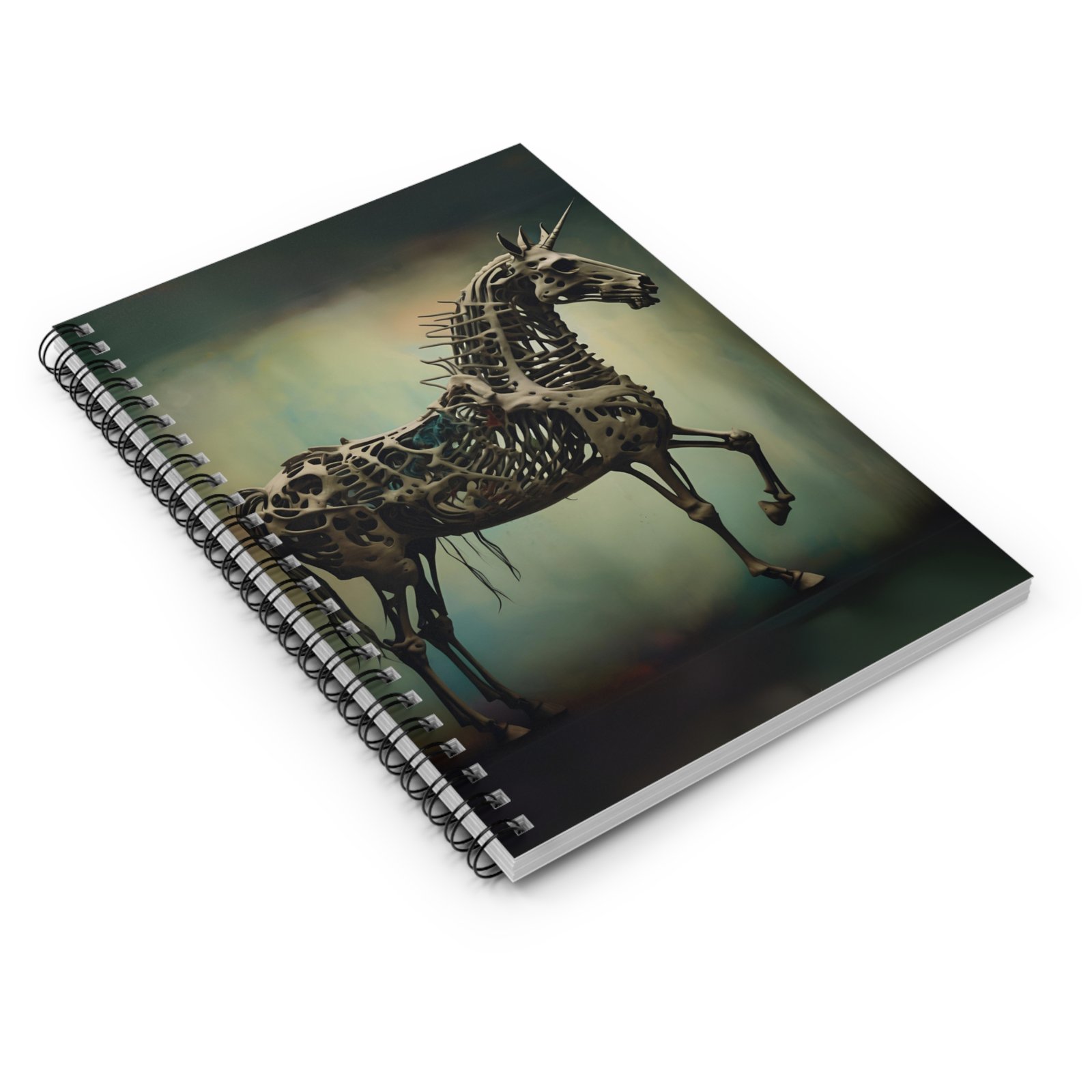 IS_4836 Skeleton Unicorn Spiral Notebook - Image 3