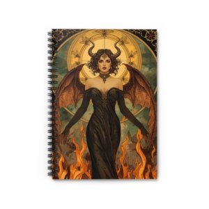IS_6266 Satanic Femme Fatale Spiral Notebook