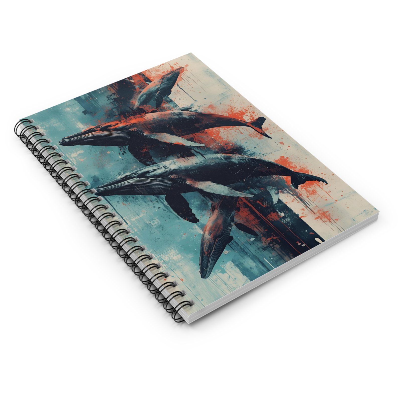IS_6420 Whale Art Spiral Notebook - Image 3