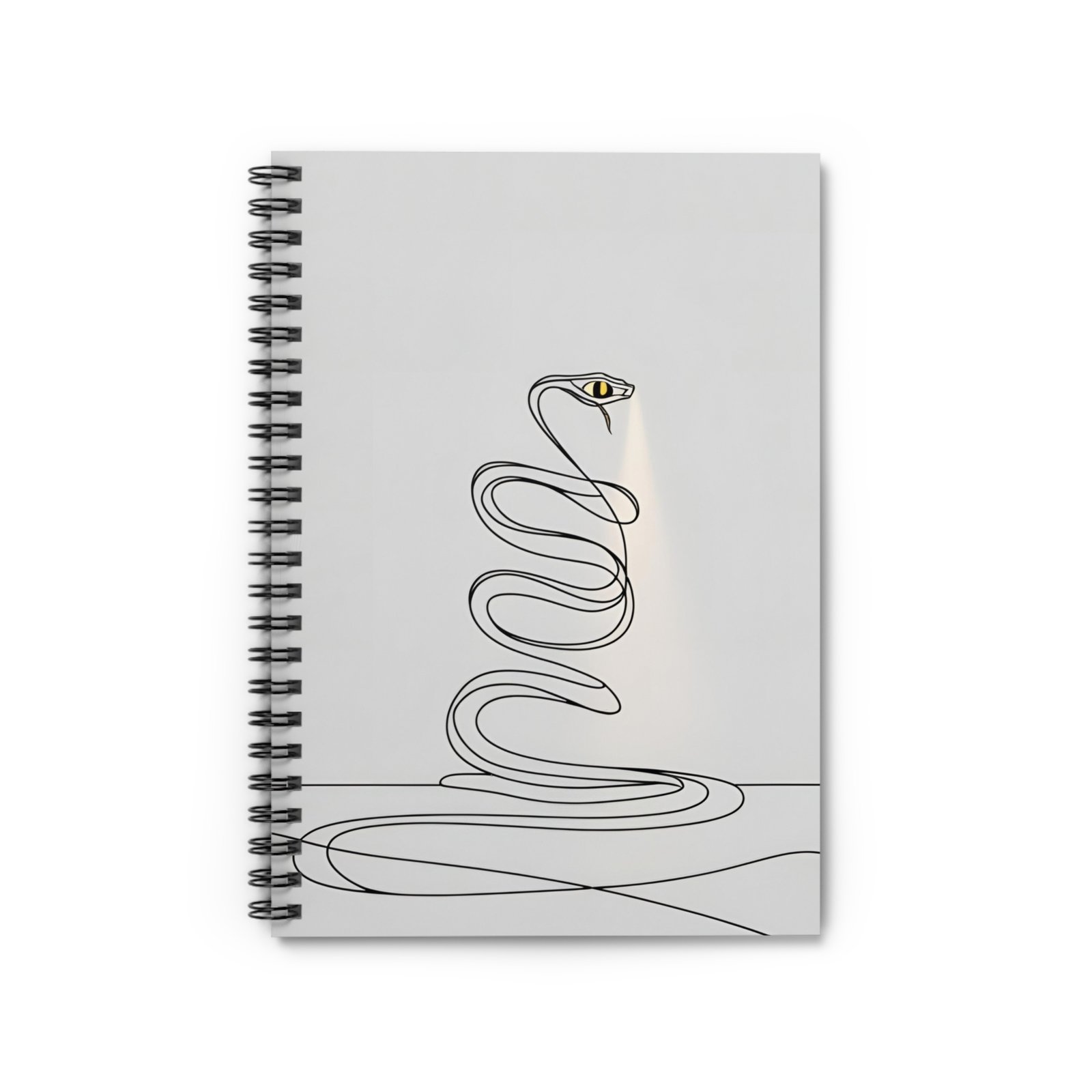 IS_4457 Modern Snake Design Ruled Spiral Notebook - Perfect for Students and Creatives - Image 2