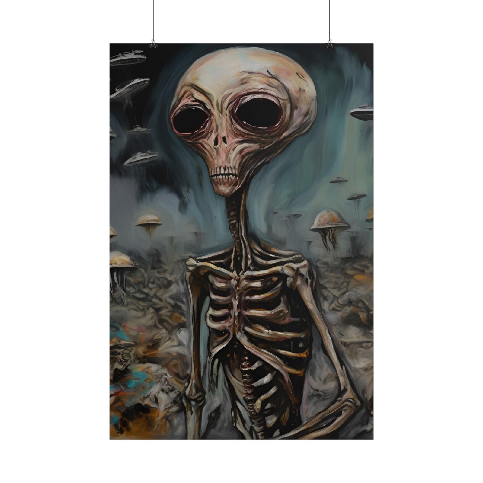 Alien Skeleton Rolled Poster - Image 3