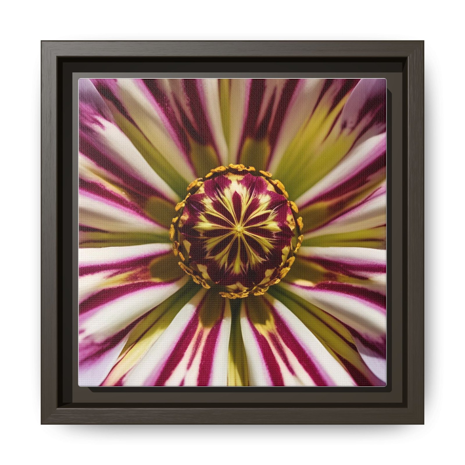 IS_4861 Framed Floral Burst Matte Canvas Wall Art - Image 7