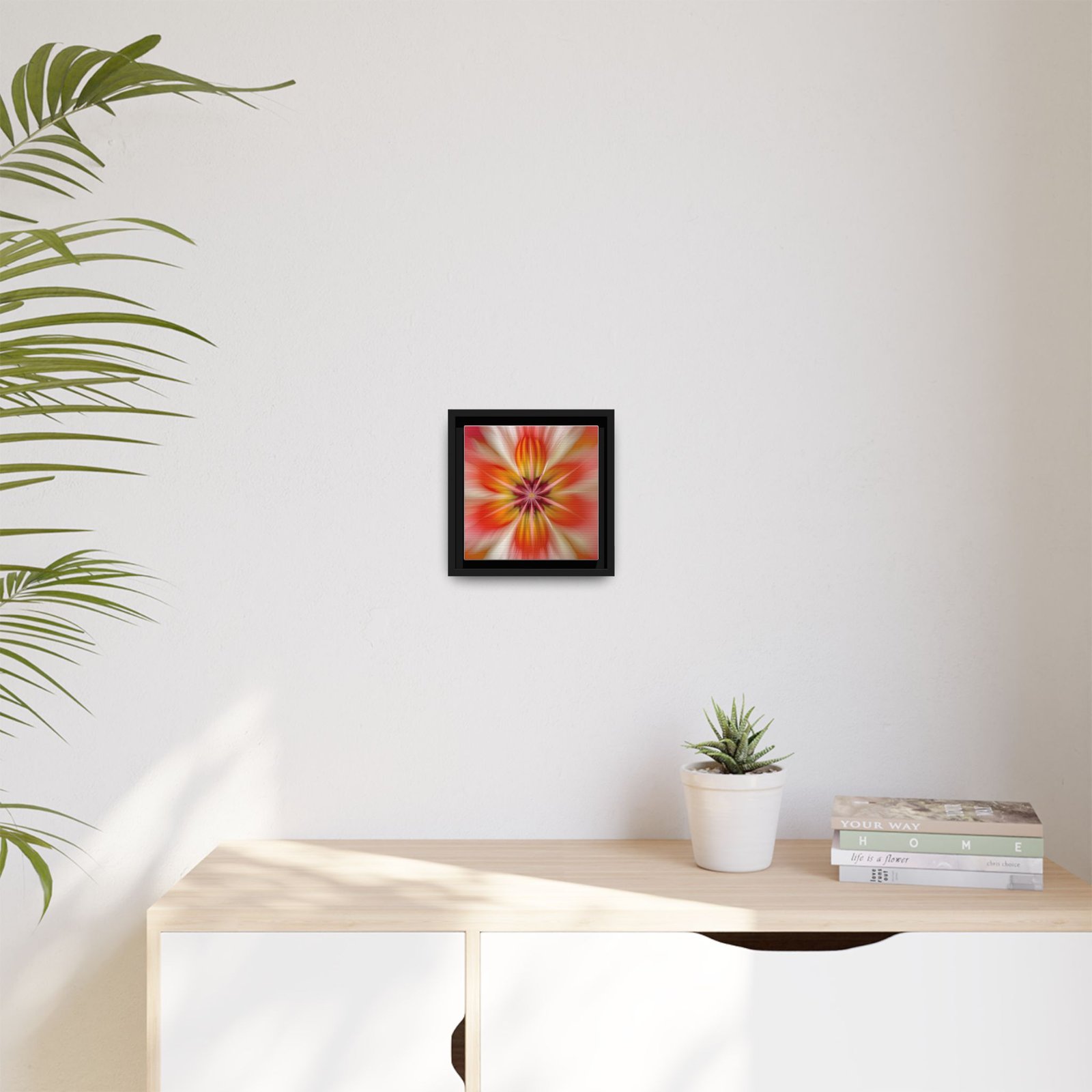 IS_4874 Framed Floral Burst Matte Canvas Art - Image 3