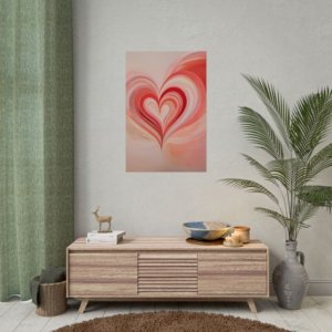 Conceptual Heart Rolled Posters IS_3356