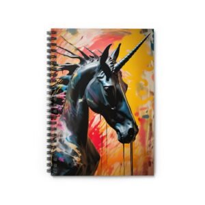 IS_4830 Artistic Unicorn Spiral Notebook