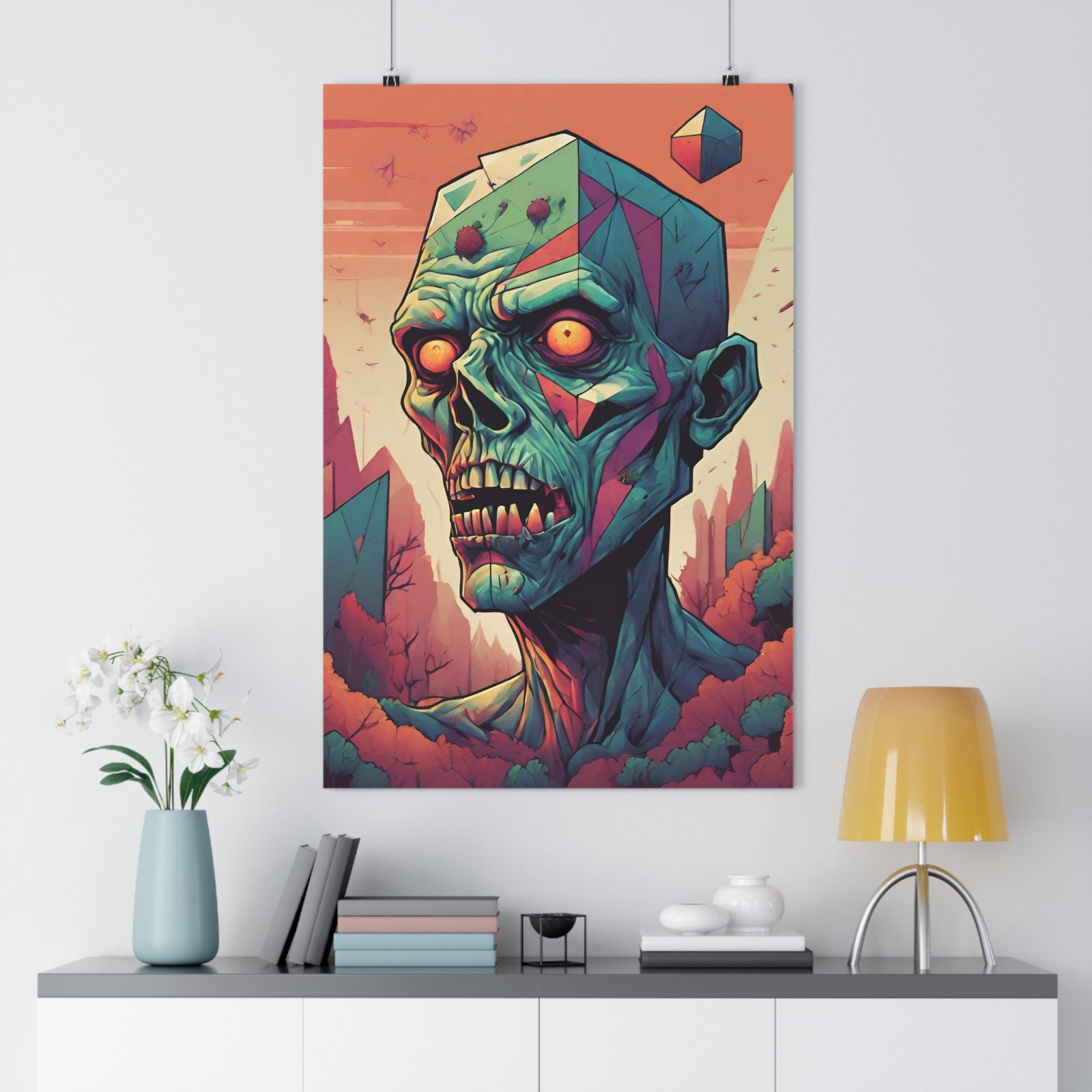 Vibrant Zombie Giclée Art Print