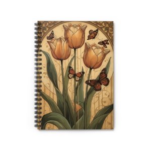 IS_6262 Vintage Tulip & Monarch Notebook