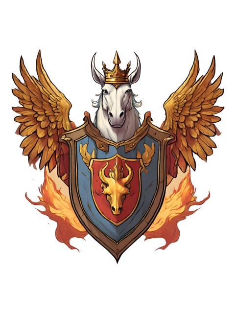 Haus Of Legends Unicorn Crest

