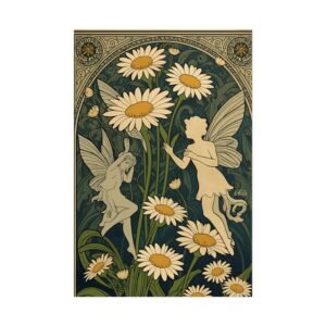 Vintage Fairy Sunflowers Rolled Posters
