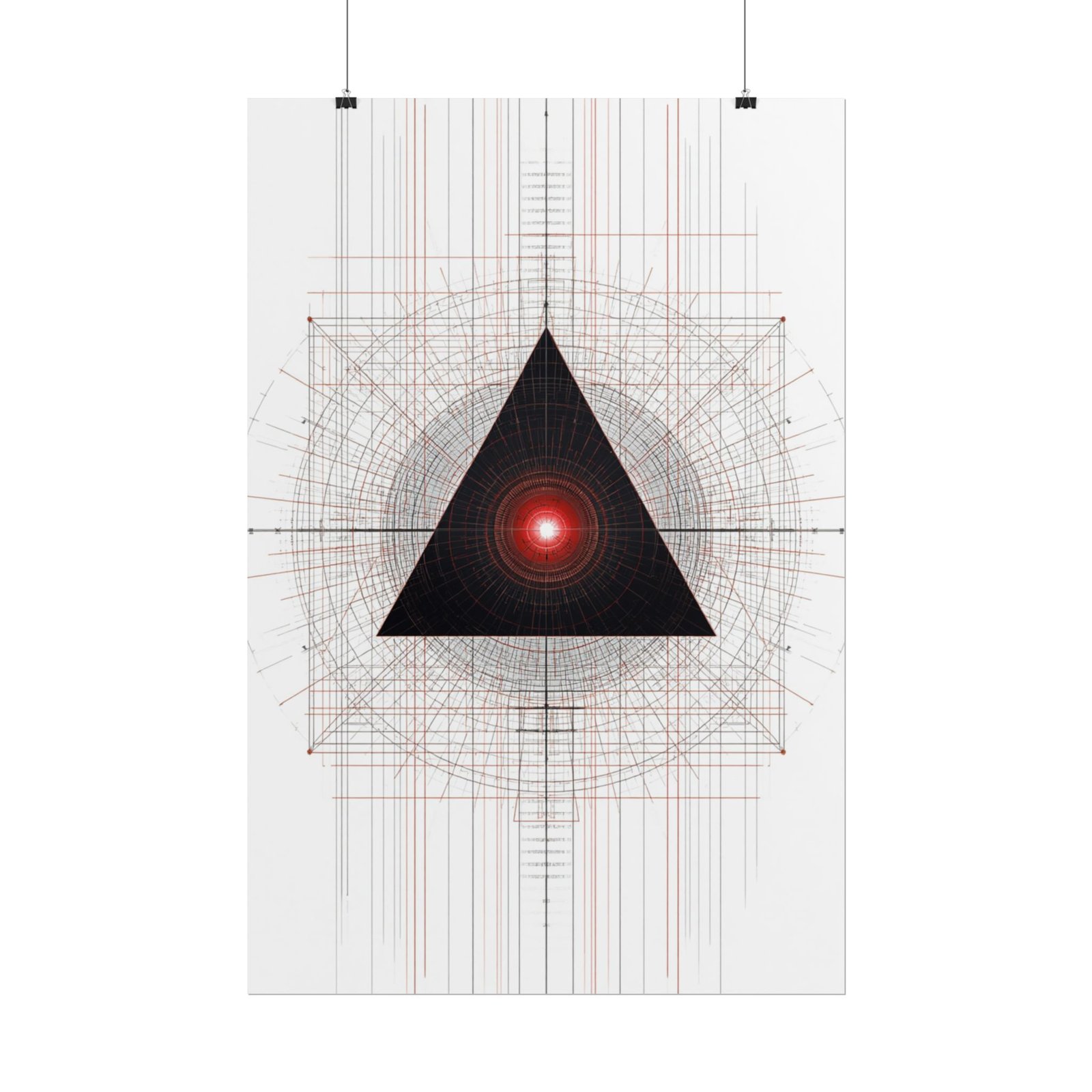 Geometric Abstract Sacred Geometry Rolled Poster