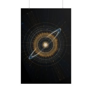 Geometric Abstract Cosmic Rolled Poster
