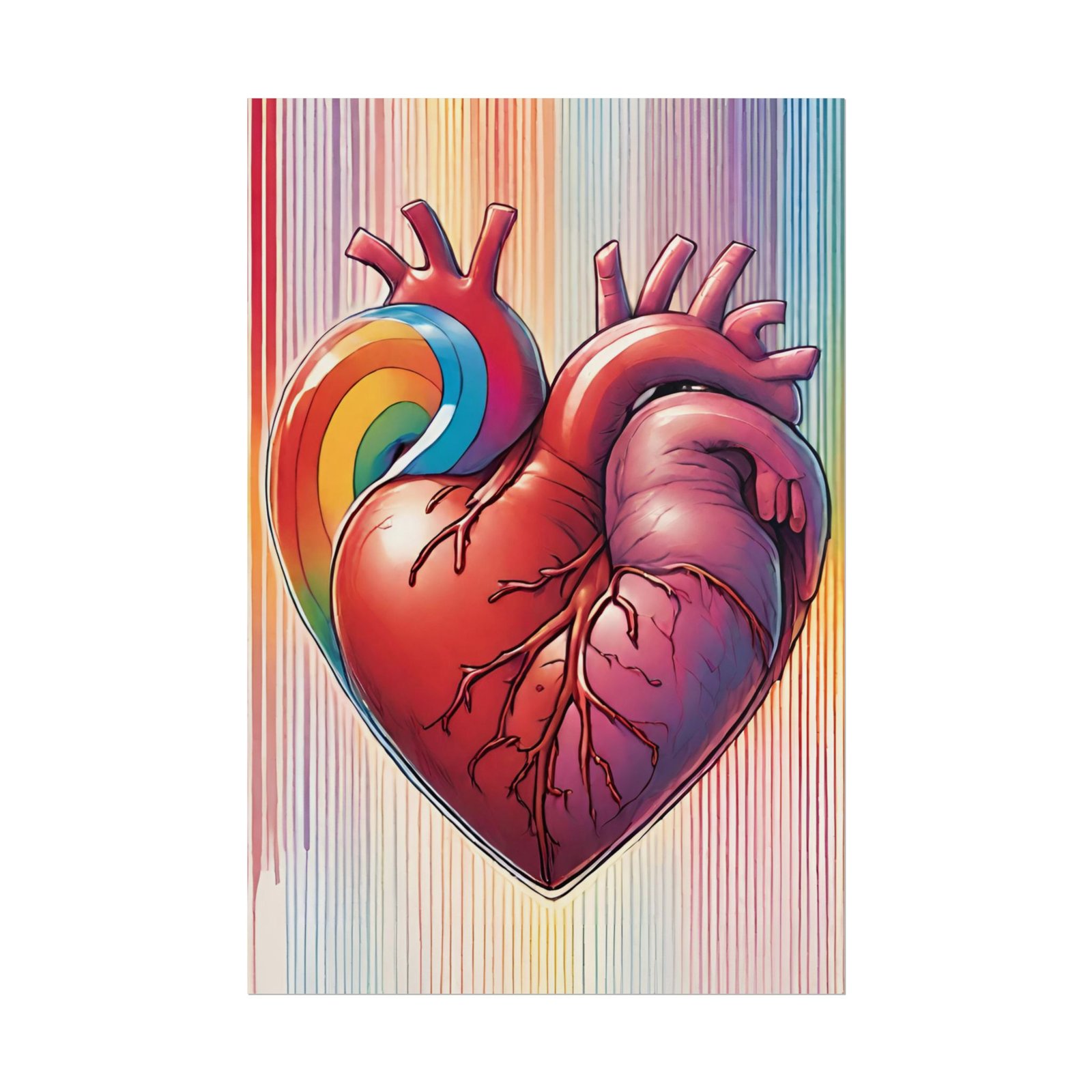 Rainbow Heart Rolled Poster - Image 2