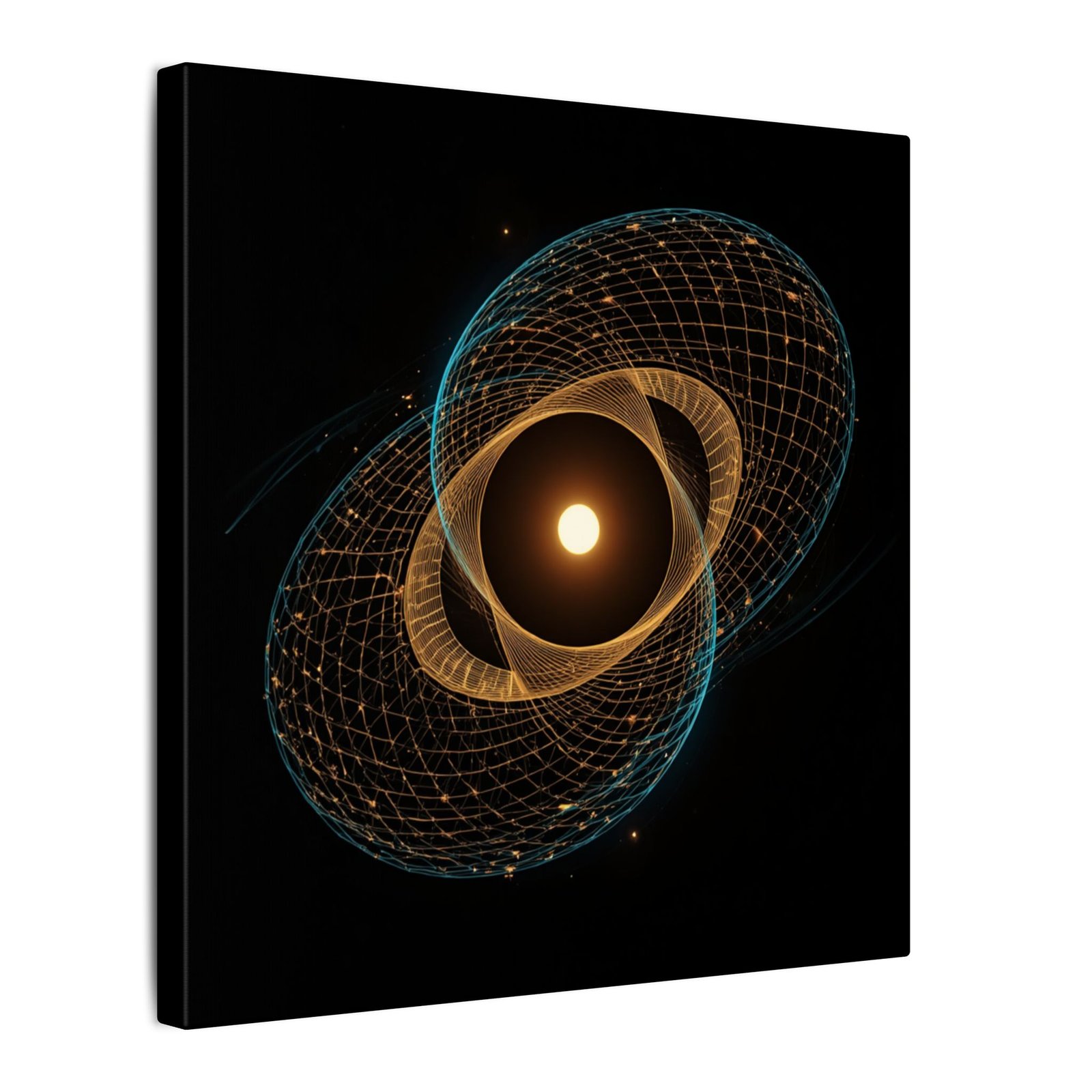 Solar Orbit Geometric Abstract Canvas 12x12" - Image 2