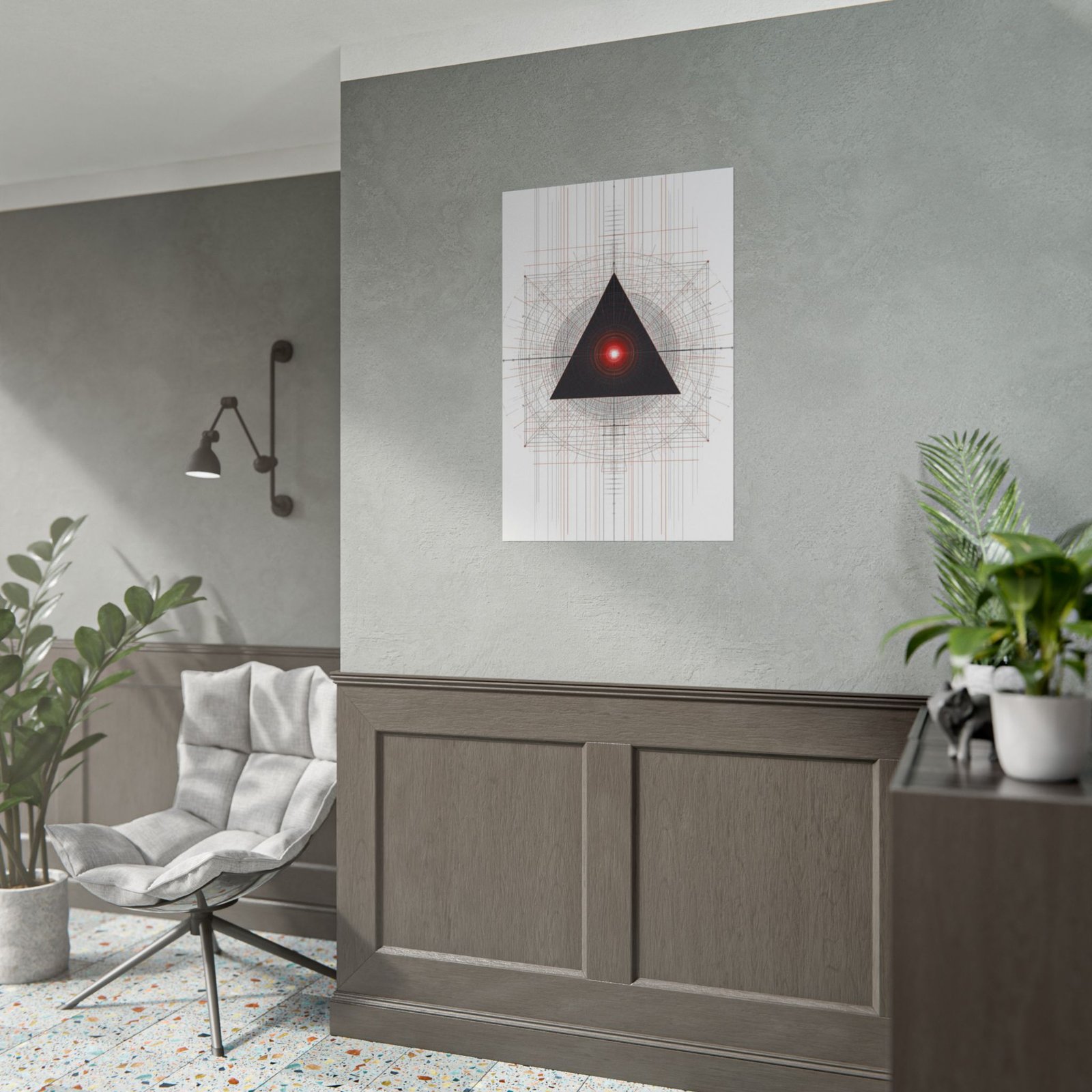 Geometric Abstract Sacred Geometry Rolled Poster - Image 3