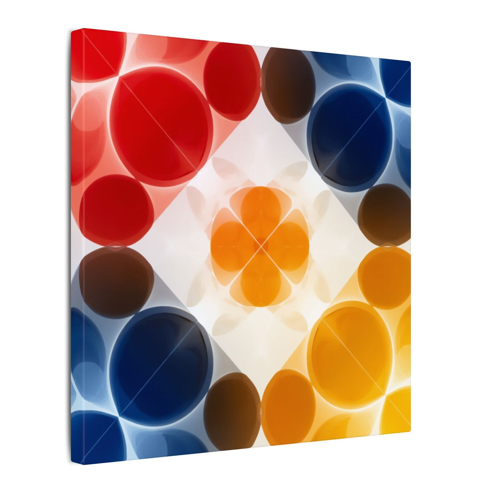 Abstract Geometric Circle Canvas 12x12" - Image 2