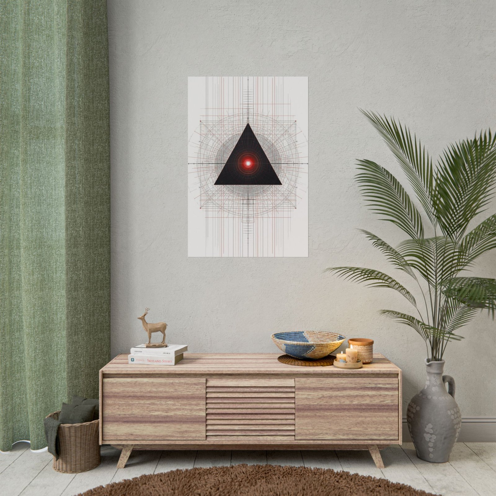 Geometric Abstract Sacred Geometry Rolled Poster - Image 4