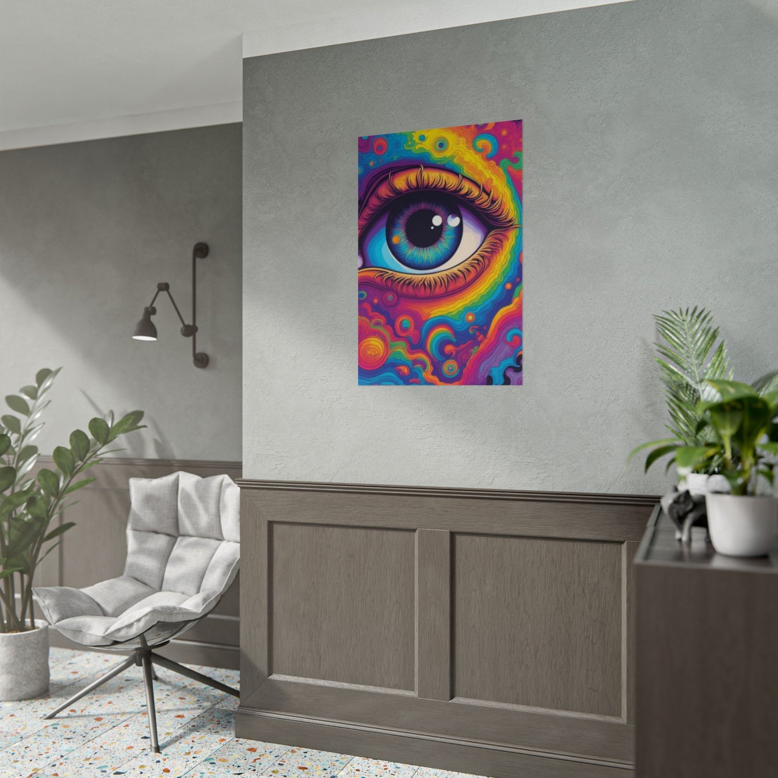 Psychedelic Eye Rolled Poster - Image 3