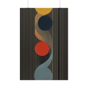 Geometric Abstract Circles Rolled Poster
