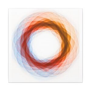 Modern Geometric Abstract Ring Canvas 12x12"