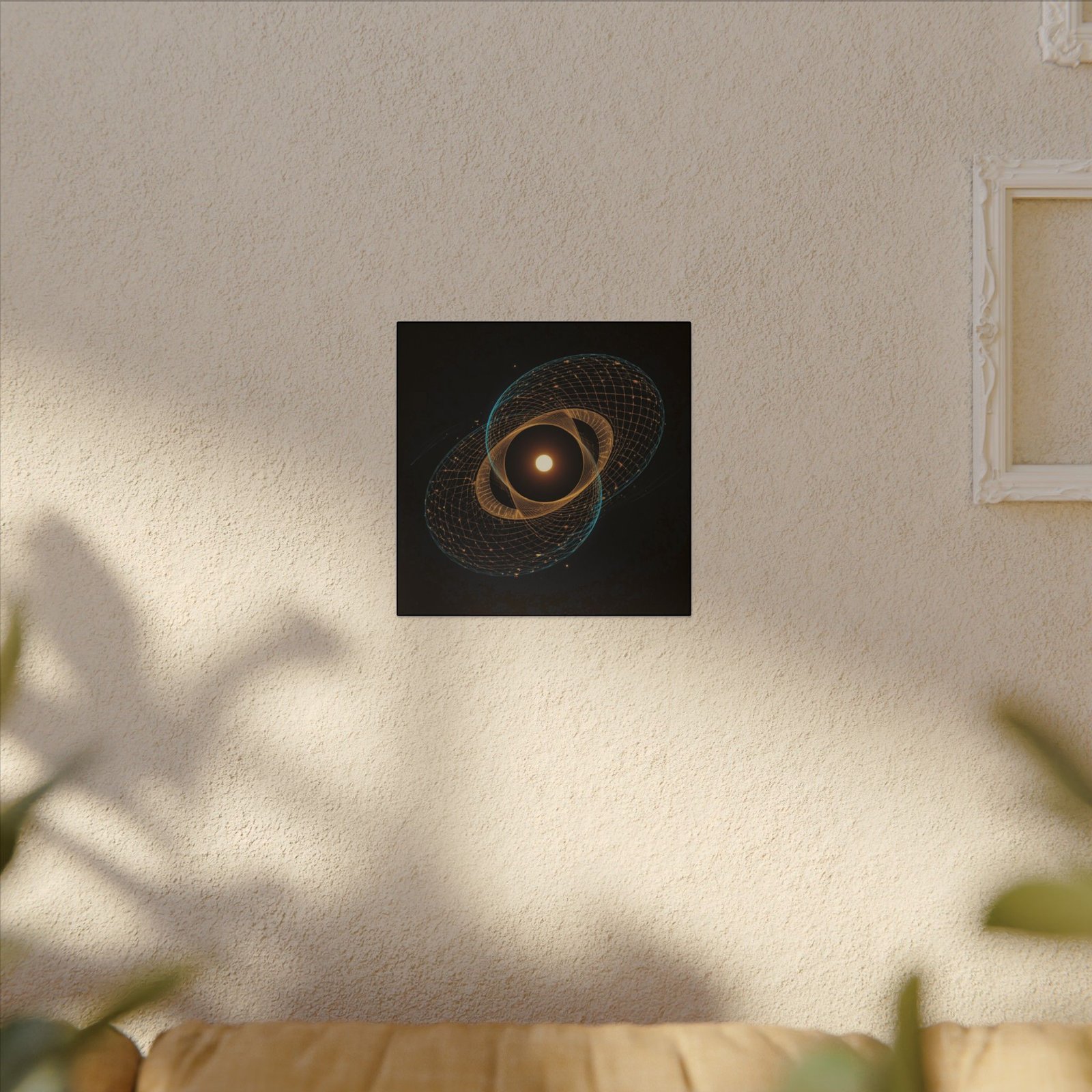 Solar Orbit Geometric Abstract Canvas 12x12" - Image 3