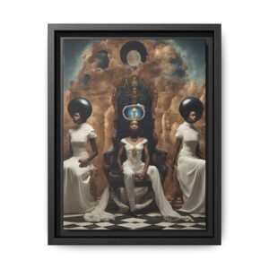 IS_0360 Regal African Goddess Matte Canvas FRAMED 9x12"