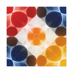 Abstract Geometric Circle Canvas 12x12"