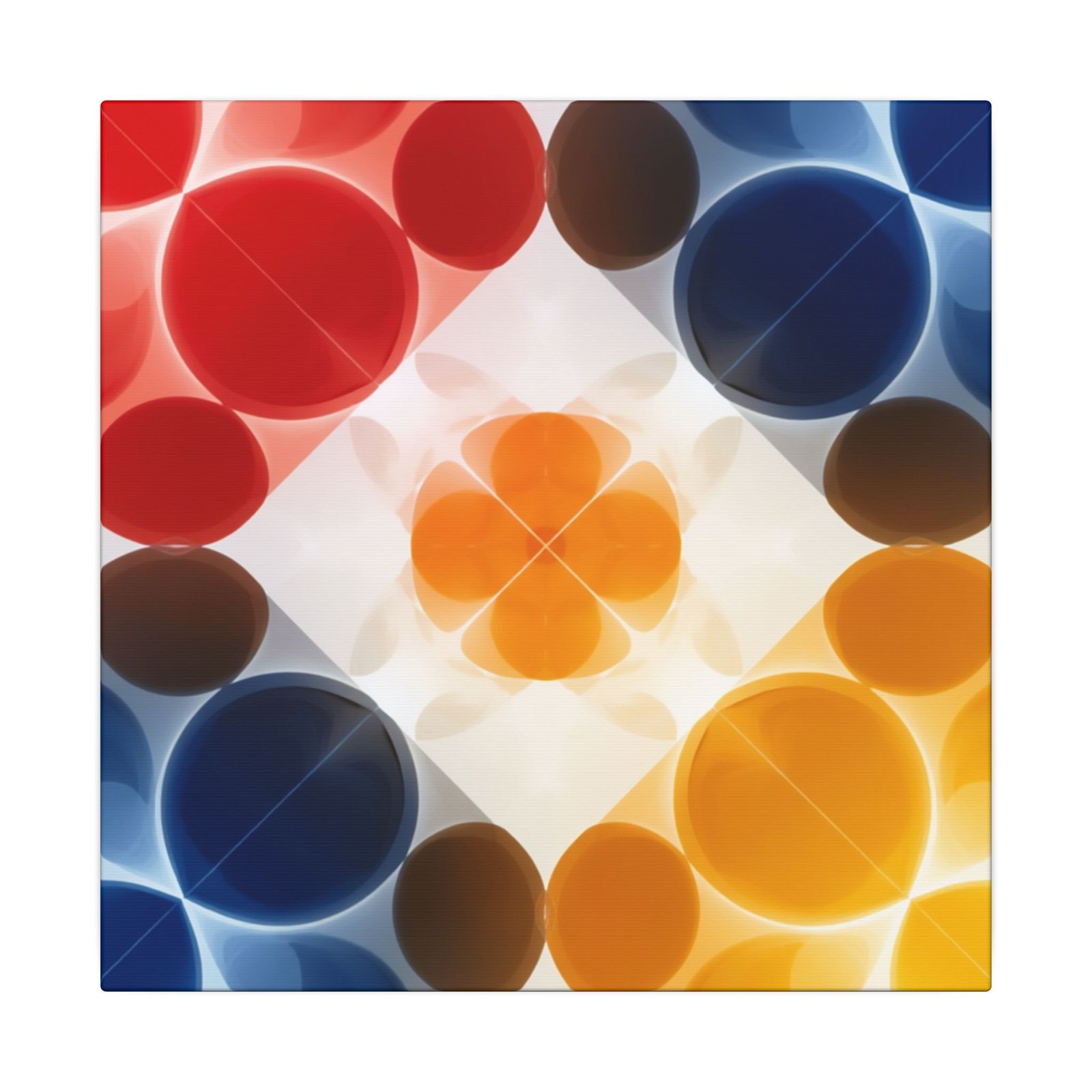 Abstract Geometric Circle Canvas 12x12"