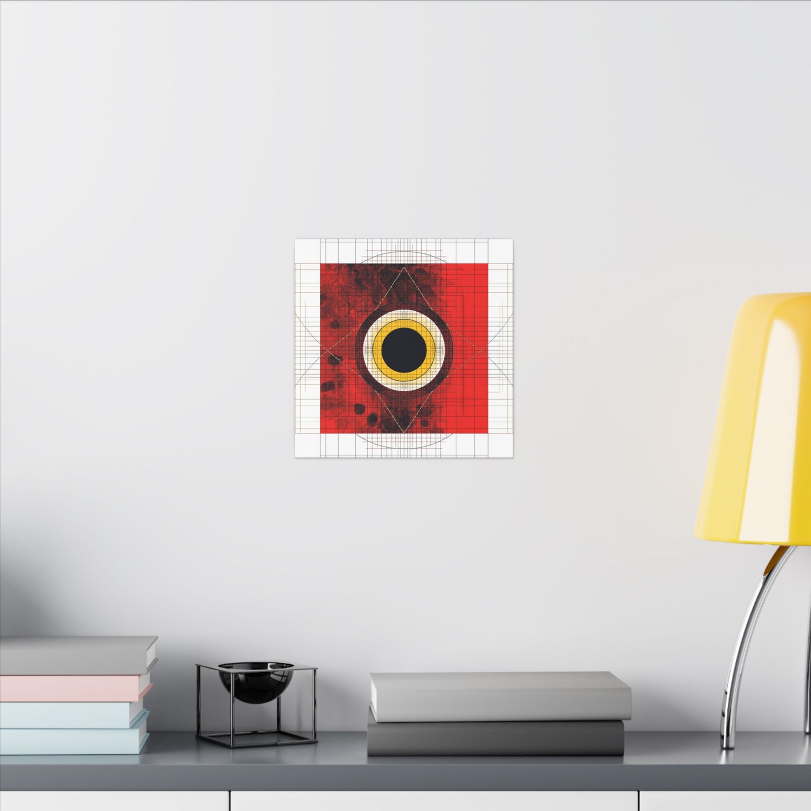 Abstract Geometric Eye Canvas 12x12" - Image 4