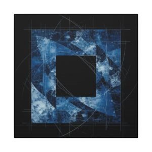 Geometric Abstract Square Canvas 12x12"