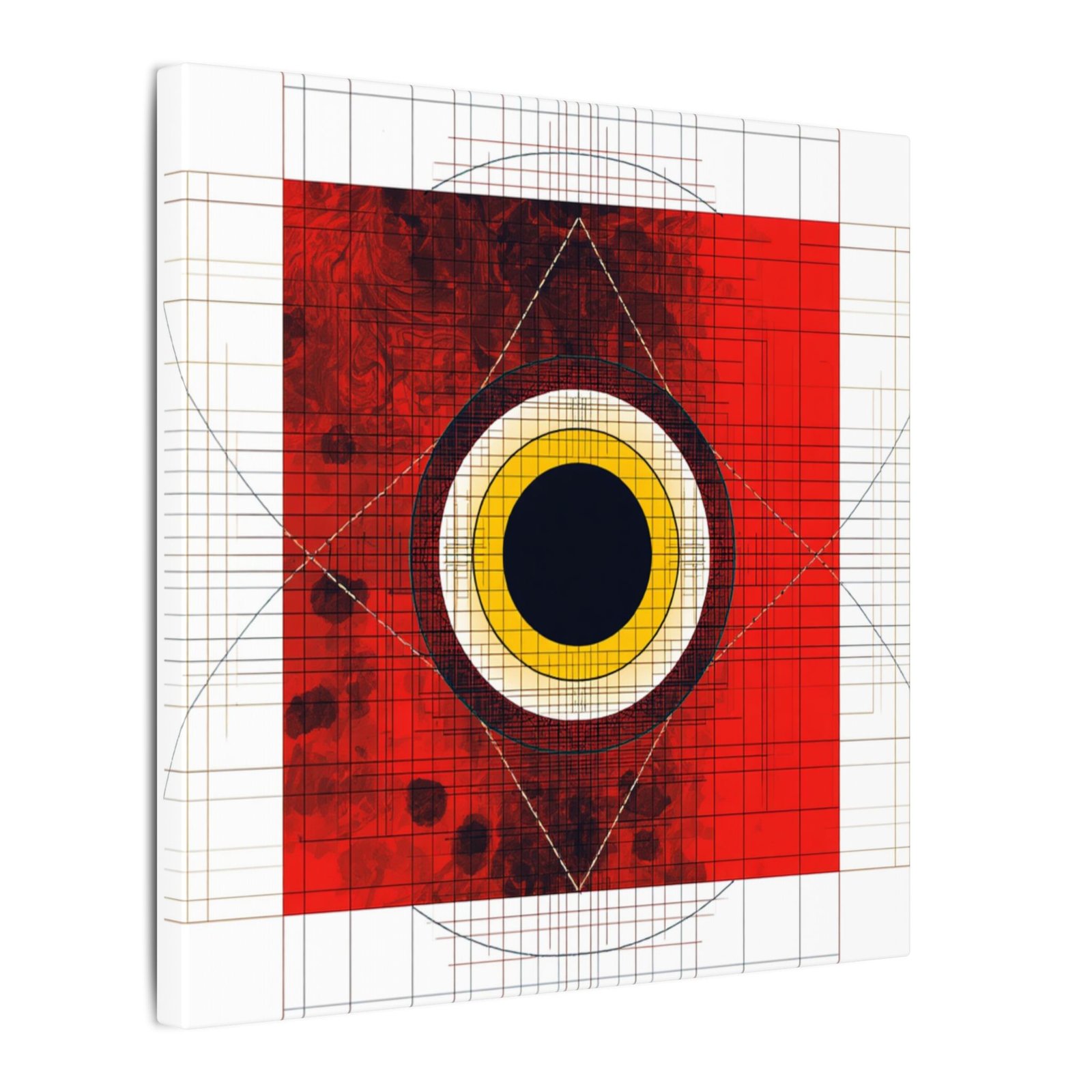 Abstract Geometric Eye Canvas 12x12" - Image 2