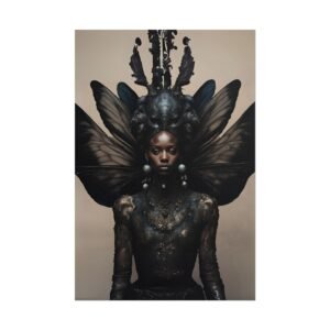 Surreal Fantasy "Black Celestrial Queen" Rolled Poster