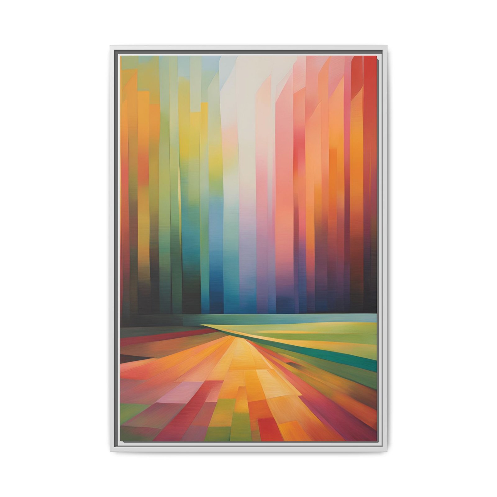 Abstract Colorfield Matte Canvas FRAMED 24x26" - Image 6