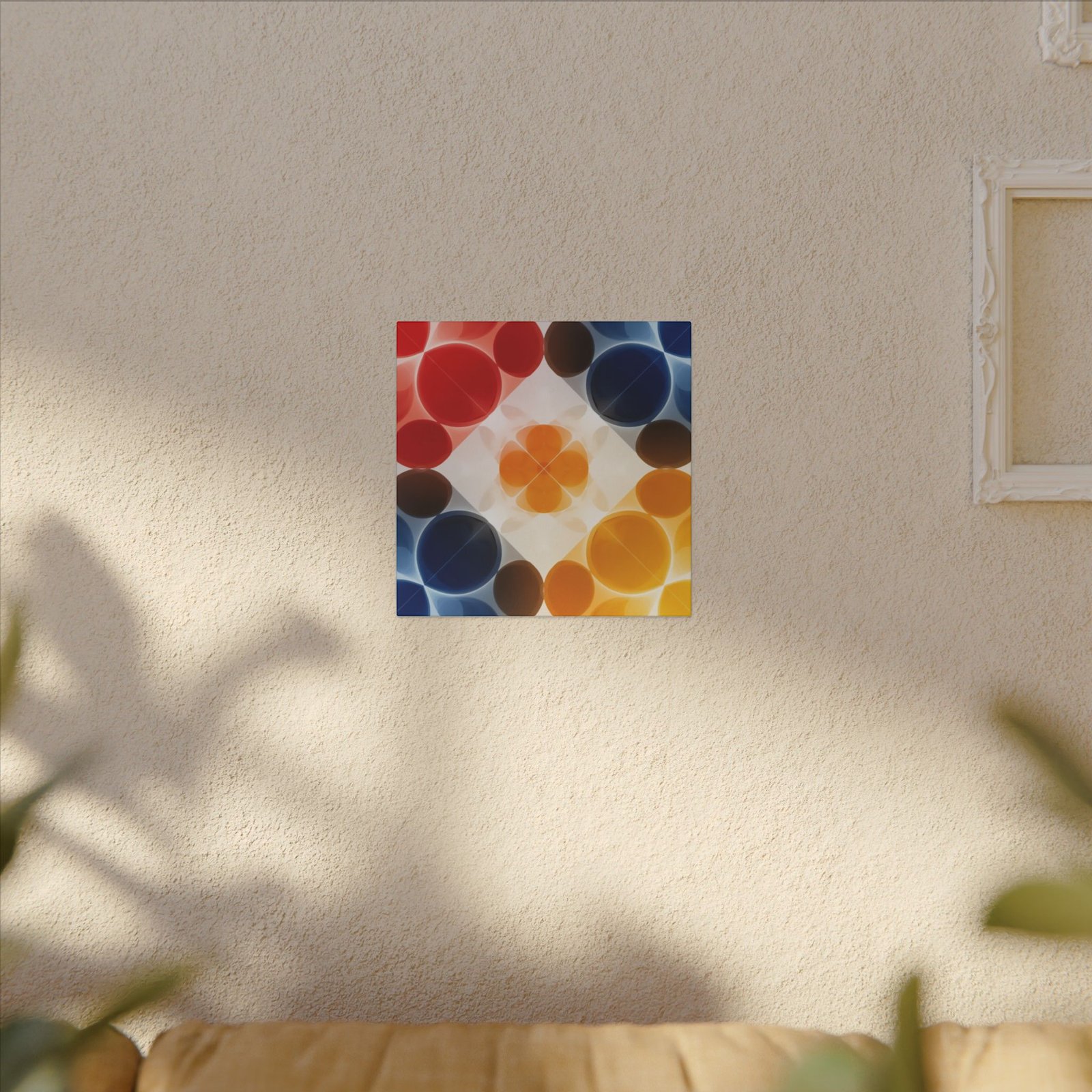 Abstract Geometric Circle Canvas 12x12" - Image 3