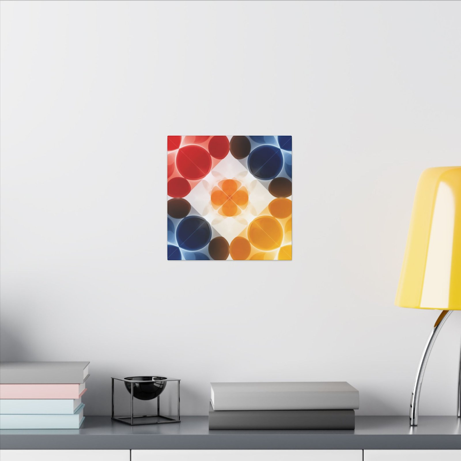 Abstract Geometric Circle Canvas 12x12" - Image 4