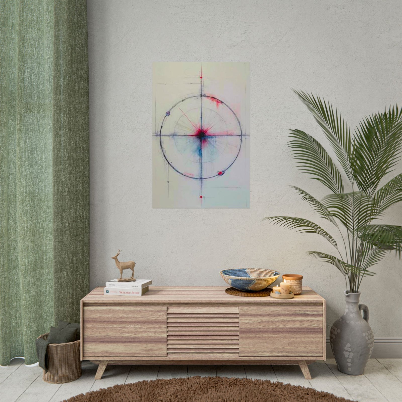 Abstract Celestial Target Rolled Poster - Image 3