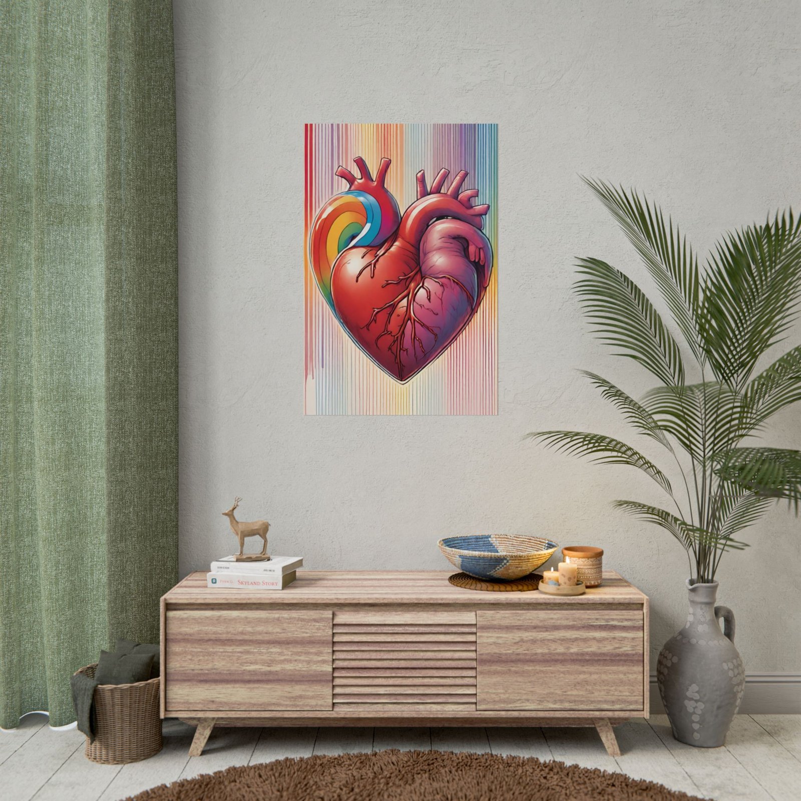 Rainbow Heart Rolled Poster - Image 5