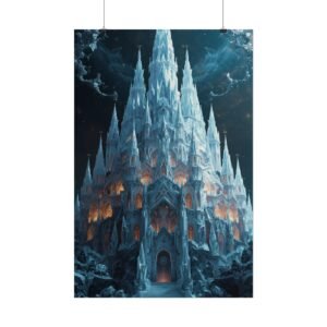 Fantasy Ice Castle Rolled Poster