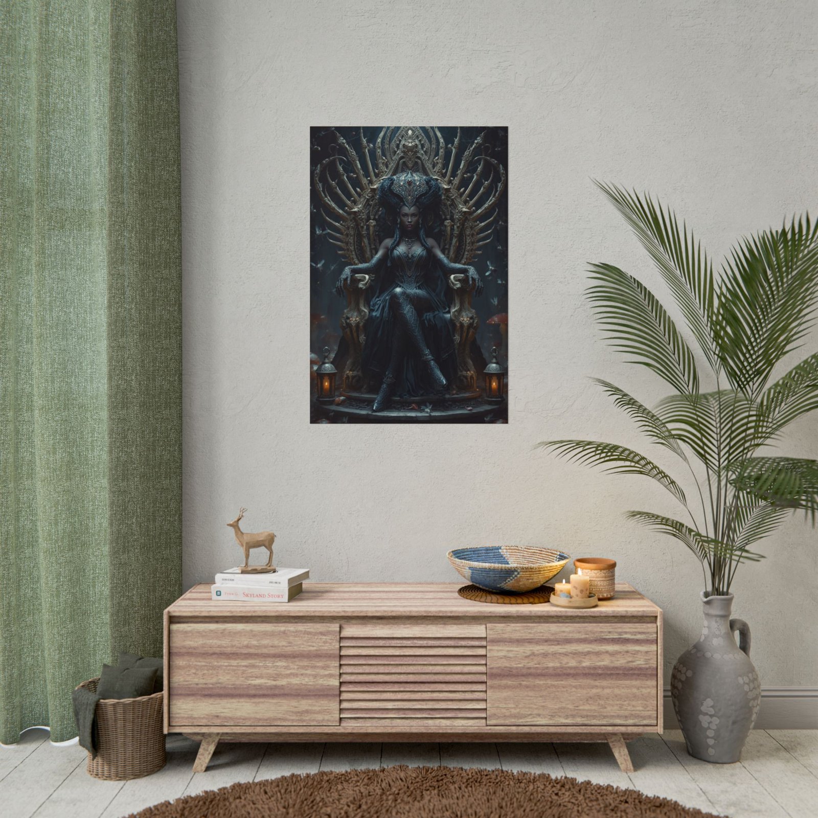 Afrofuturisim Gothic Goddess Rolled Poster - Image 4