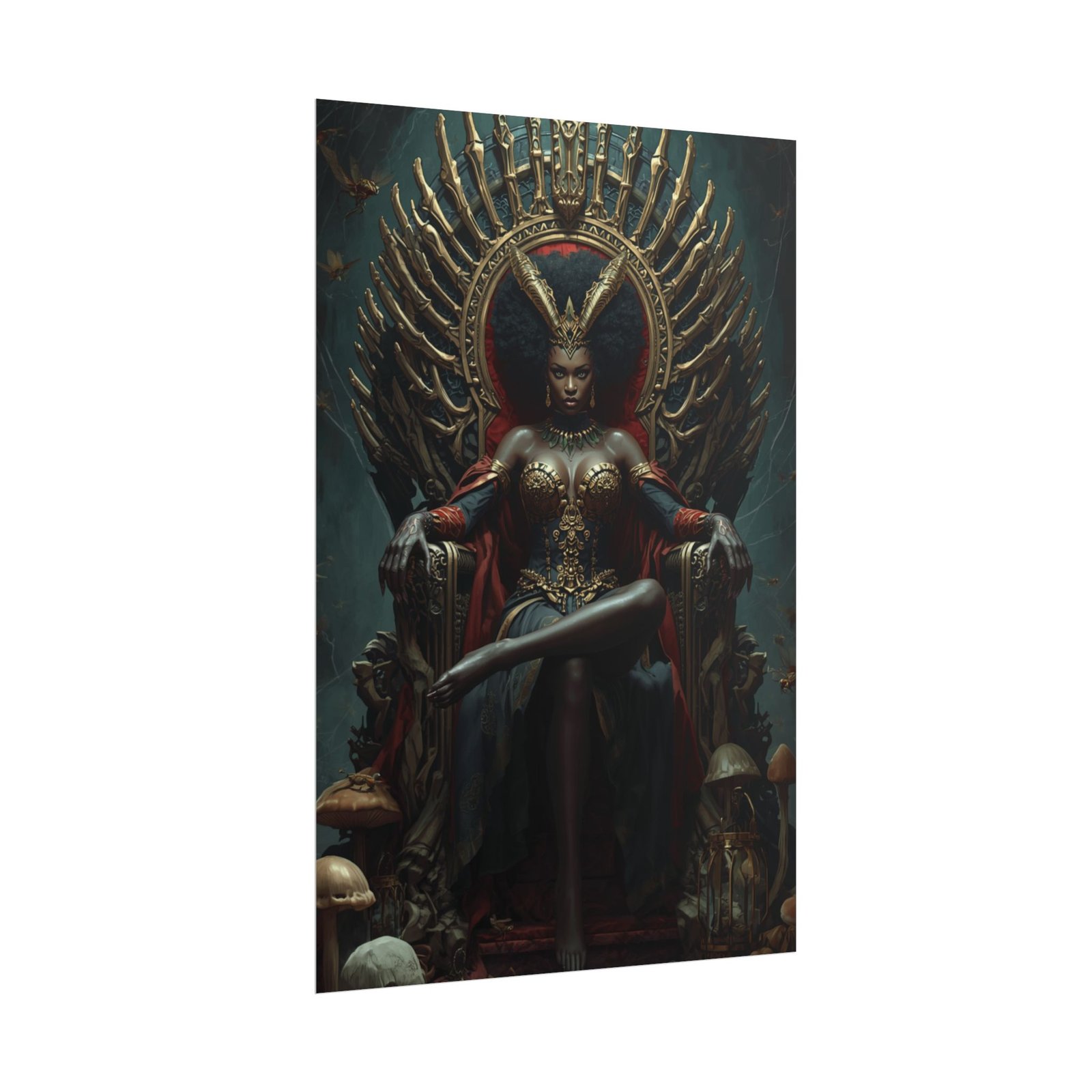 Afrofuturisim Gothic Goddess Rolled Poster - Image 2
