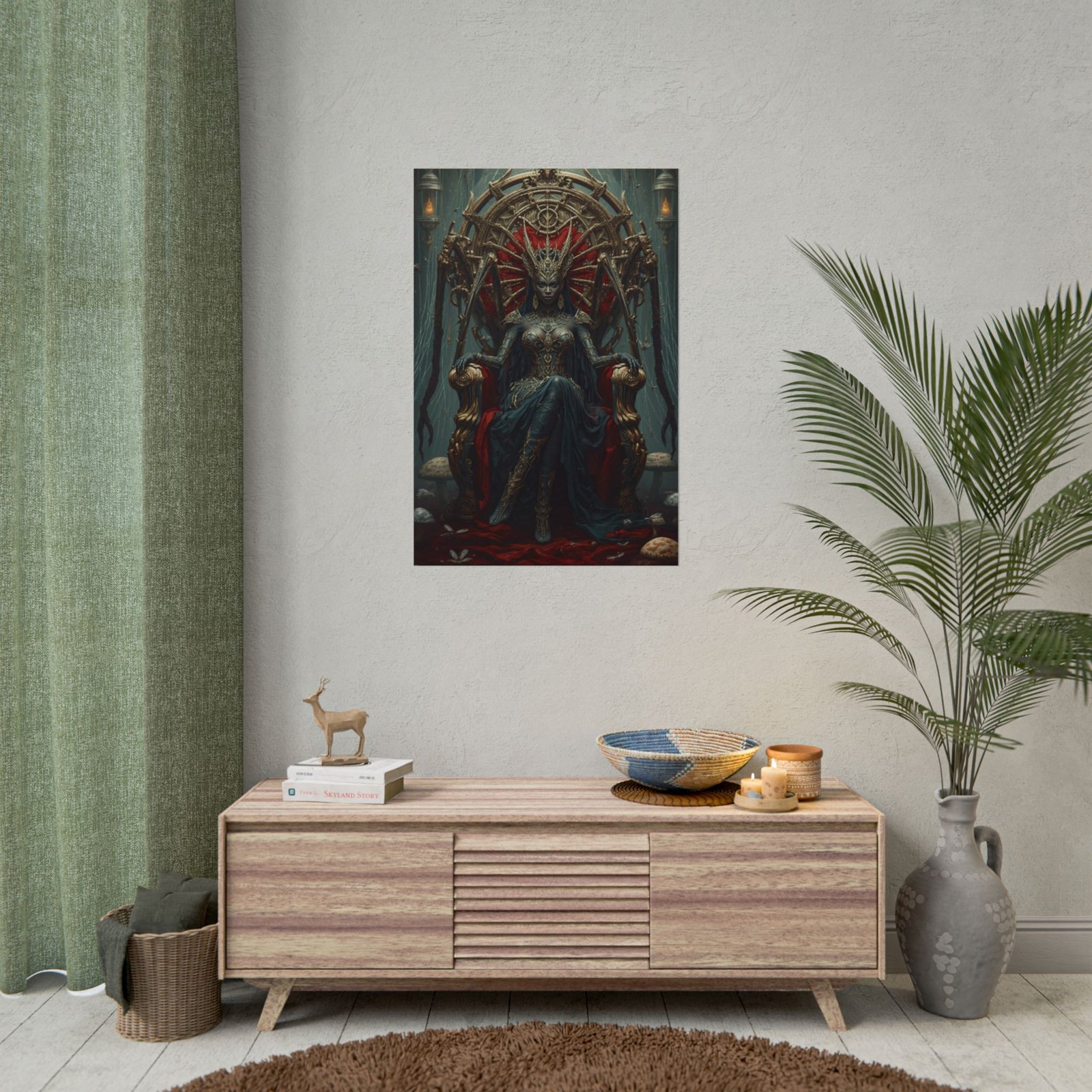 Afrofuturisim Gothic Queen Rolled Poster - Image 4