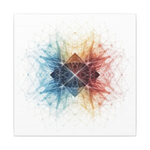 Sacred Geometry Prism Canvas 12x12"
